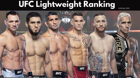 The Ufc Lightweight Division A Ranking Of The Top 10 Fighters