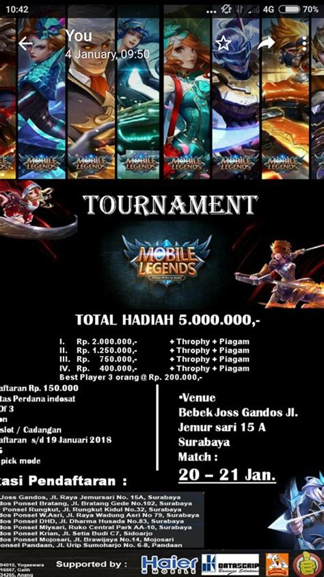 Haier Roadshow Tournament Mobile Legend Surabaya · Eventsurabaya