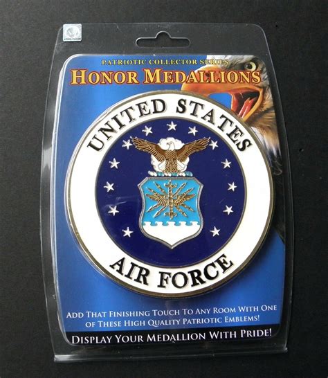 Usaf Us Air Force Emblem Large Metal Enamel Mountable Medallion 4