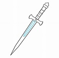 How to Draw a Dagger - Really Easy Drawing Tutorial