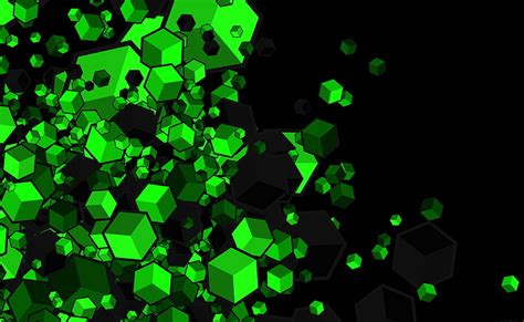 Hd Wallpaper Green Cubes Green Cubes Wallpaper Aero Black Green