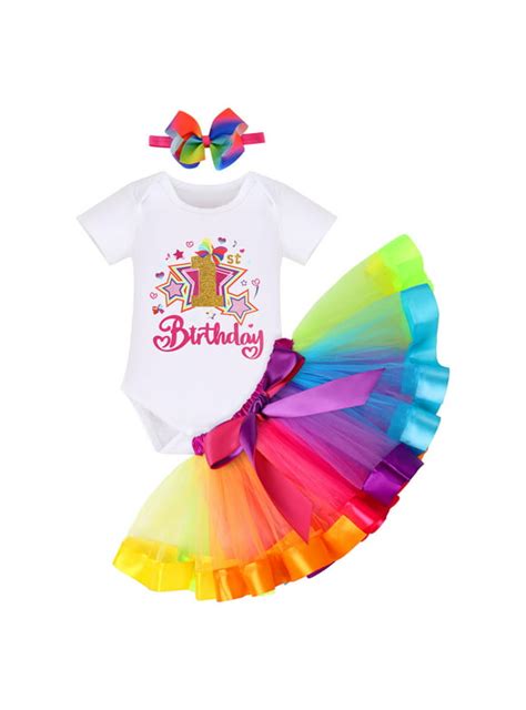 Rainbow First Birthday Outfit