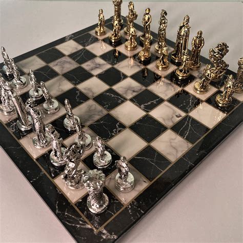 Great Britain Soldiers Chess Set Board Games Old Chess Etsy