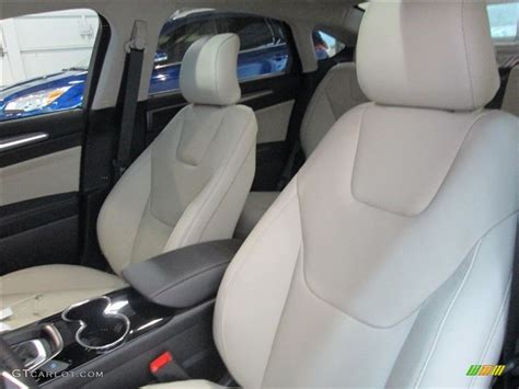 Medium Soft Ceramic Interior 2015 Ford Fusion Hybrid Titanium Photo