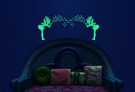 Budgie2budgie Fluorescent Wall Deco Sims 4 Downloads