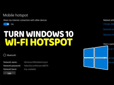 How To Turn Windows 10 Computer Into A Wi Fi Hotspot