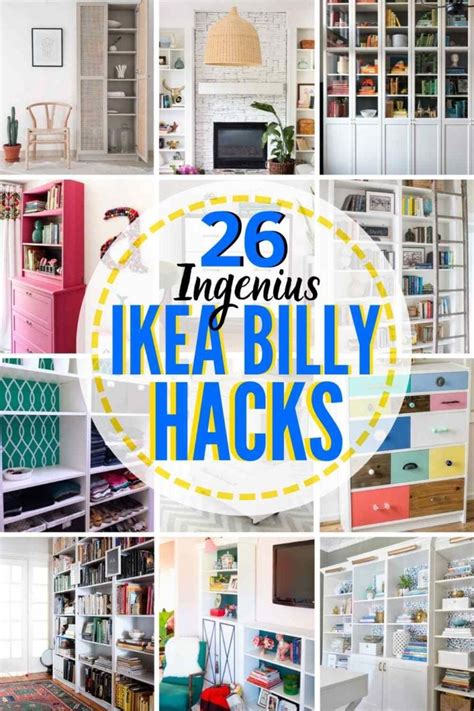 26 Innovative Ikea Billy Bookcase Hack Ideas The Heathered Nest