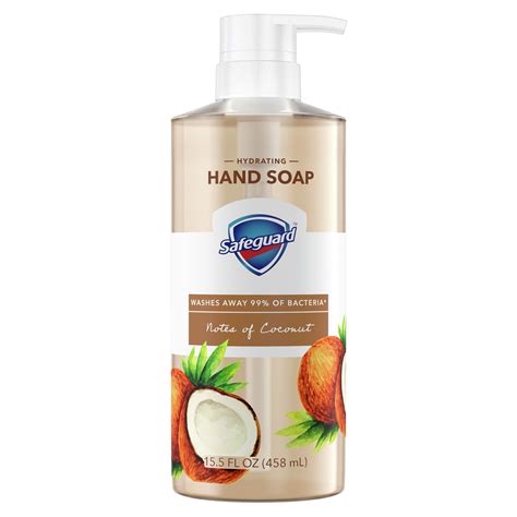 Safeguard Liquid Hand Soap Nourishing Notes Of Coconut 155 Oz