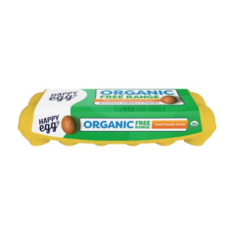 Happy Egg Co® Free Range Large Brown Organic Eggs 12 Ct Kroger
