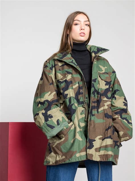 sale camouflage jacket camo army jacket women men unisex etsy canada army jacket women army