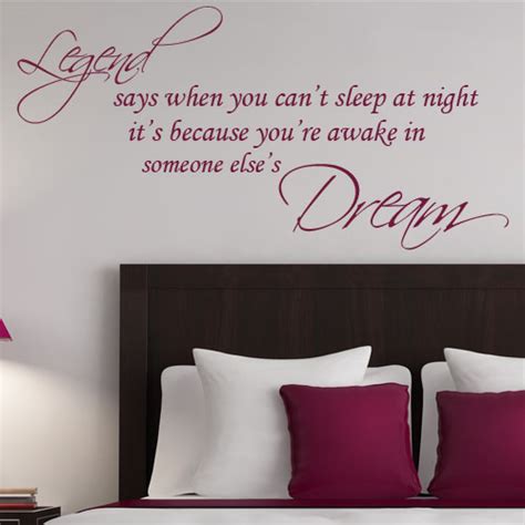 Don't hesitate to wake up and try to do something that make you relax until you feel sleepy, you can and even though alcohol might make you feel sleepy at first, it can disrupt sleep later in the night. Legend Says When you Can t Sleep at Night Wall sticker decals