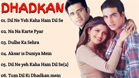 Dhadkan Movie All Songs~akshay Kumar~ Shilpa Shetti~sunil Shetti