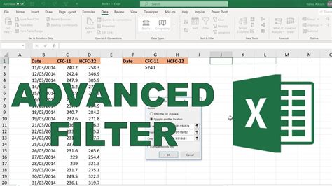 How To Get Advanced Filter To Update Dynamically In Excel Youtube