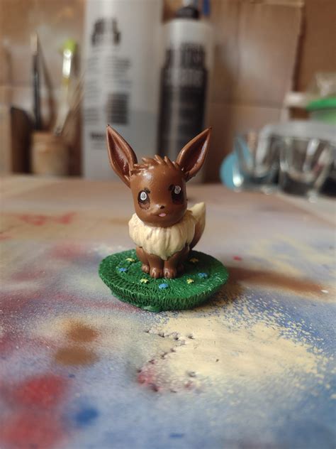 Painted Eevee Print Learning How To Airbrush And Paint Resinprinting