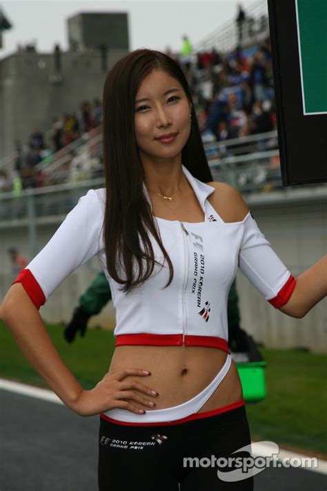 Grid Girl At Korean Gp