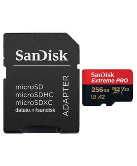 Sandisk 256gb Extreme Pro V30 Micro Sd Card Sdxc Uhs I U3 170mbs