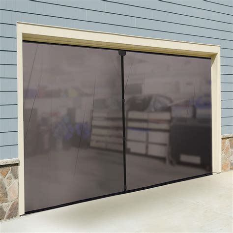 Double Car Garage Door Screen Mosquito Mesh Net Magnetic Closure