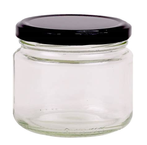 Bulk Buy Of Round Glass Honey Jar Jam Jar With Metal Lids