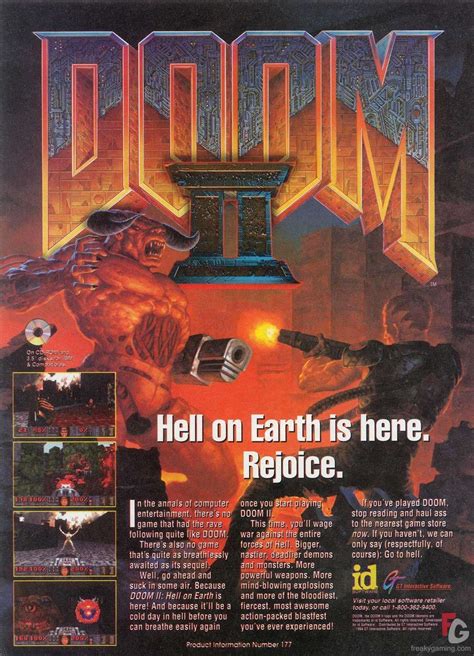 Doom 2 Doom 2 Ad Big Art Gallery At Freakygaming Retro Games Poster