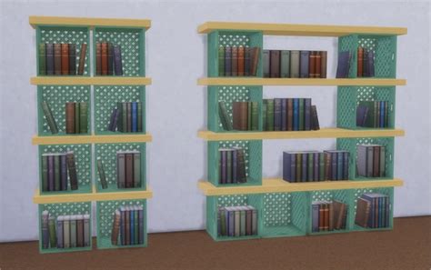 Veranka Crates Bookcases Sims 4 Downloads