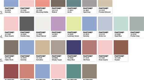 Pantone Color List With Names Images And Photos Finder