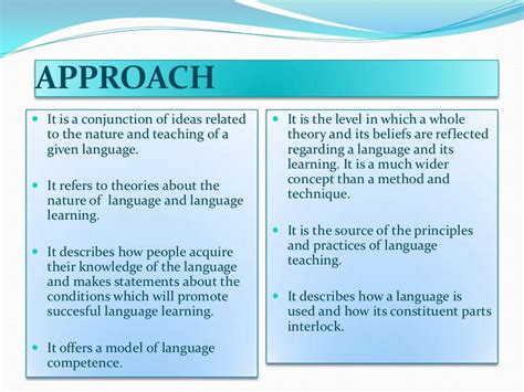 Approach Method Technique And Procedure