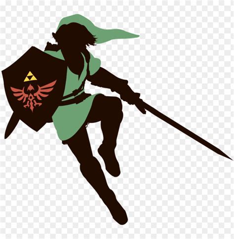 Link Zelda Link Silhouette Png Image With Transparent Background Toppng