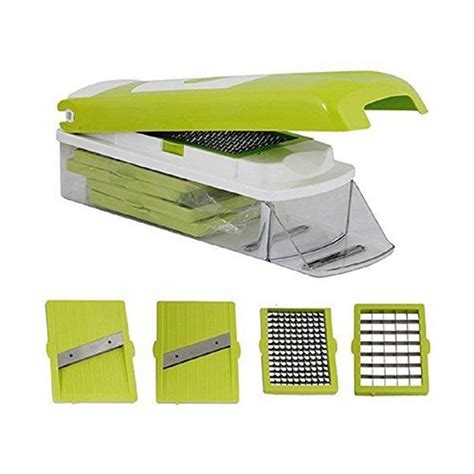 Buy Platinum Multi Purpose Vegetable Cutter With 10 Blades Green