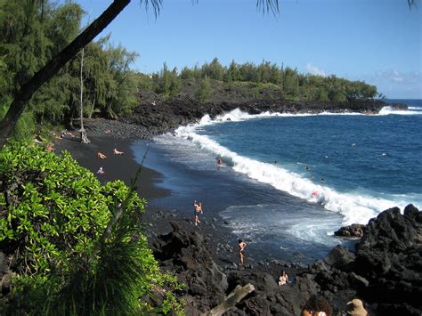 Kehena Beach Hawaii Black Sand Beach Karen Yaeger Flickr