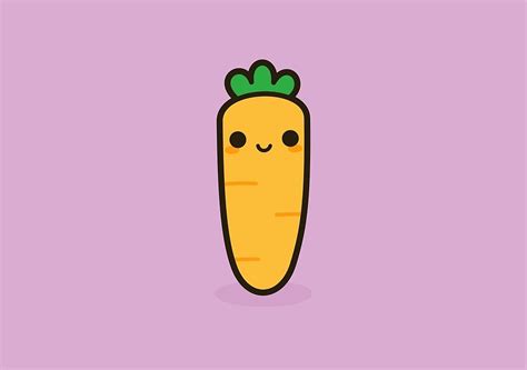 Carrot Kawaii Taka Vegetable