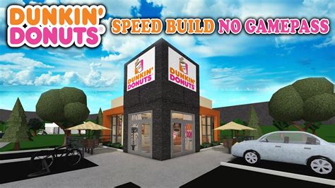 Roblox Bloxburg Dunkin Donuts Speedbuild No Gamepass Tour
