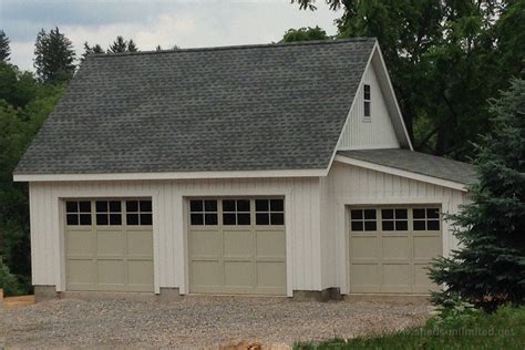 Standard Attic Workshop Three Car Prefab Garage Photo Gallery Three