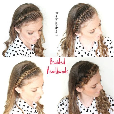 Braided Headbands Headband Hairstyles Braided Headband Diy French