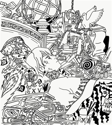 Top Lil Peep Coloring Pages