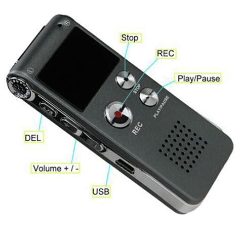 8gb Mini Usb Flash Digital Audio Voice Recorder 650hr Dictaphone Mp3 Player