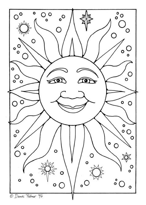 This gorgeous sun replica will brighten up any child's day. Pin by Kim Kirby Doyle on BOS | Sun coloring pages, Moon ...