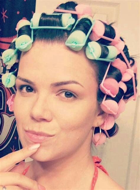 Pin By Her Cuck On Sexy In Curlers Hair Rollers Foam Curlers Hair Setting