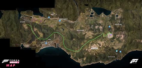 Forza Horizon Reveals World Map Vrogue