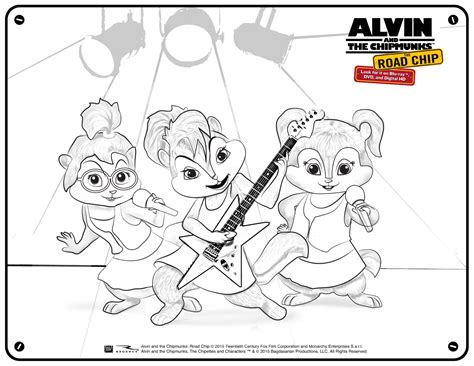 Free Printable Alvin And The Chipmunks The Road Chip