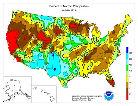 United States Annual Rainfall Map
