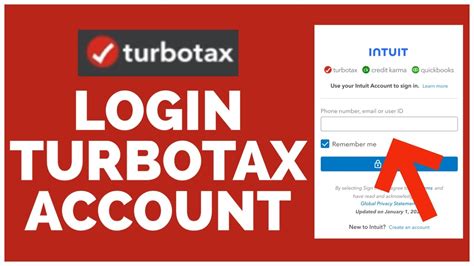 How To Login To Turbotax Account Sign In Turbotax Account Youtube