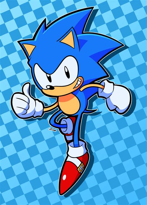 Classic Sonic By Zangydango On Newgrounds