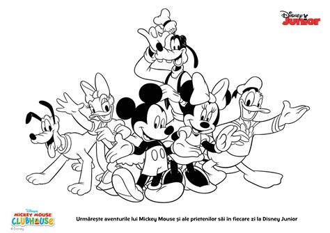 Planse De Colorat Pentru Copii Clubul Lui Mickey Mouse