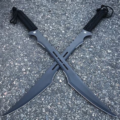 Twin Ninja Swords With Tactical Scabbards BUDK Com Knives Swords