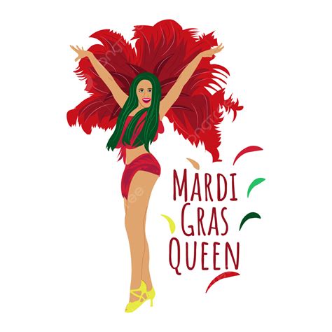 Mardi Gras Beads Vector Art PNG Mardi Gras Girl Modern Latest Mardi