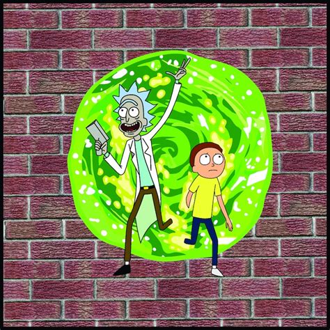 Rick And Morty Vector Logo Svg Pdf Cdr Eps Ai Dxf Plt Etsy
