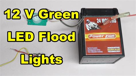 12 Volt Green Led Flood Lights Led Light Tutorial Tech2tech Telugu