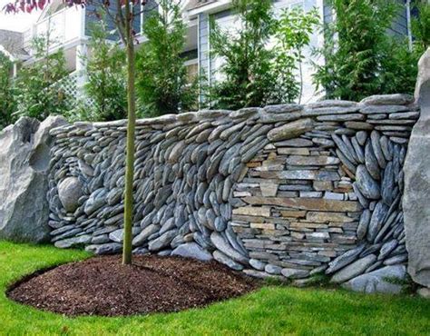 Natural Stacked Stone Wall Ideas ~ Arts And Crafts Ideas Projects