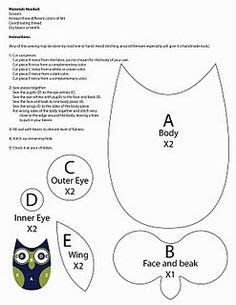 Schnittmuster und nähanleitungen, alternatives familienleben, reisen und onlinecoaching. Stoff-Eule , Kostenlose Schnittmuster | Stoff eulen, Eulen ...