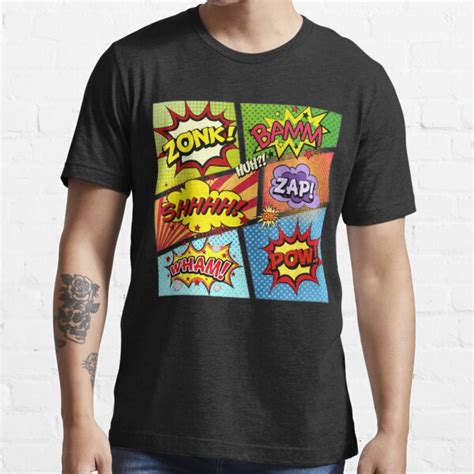 Colorful Comic Book Panels T Shirt For Sale By Alondra Redbubble Comic T Shirts Book T